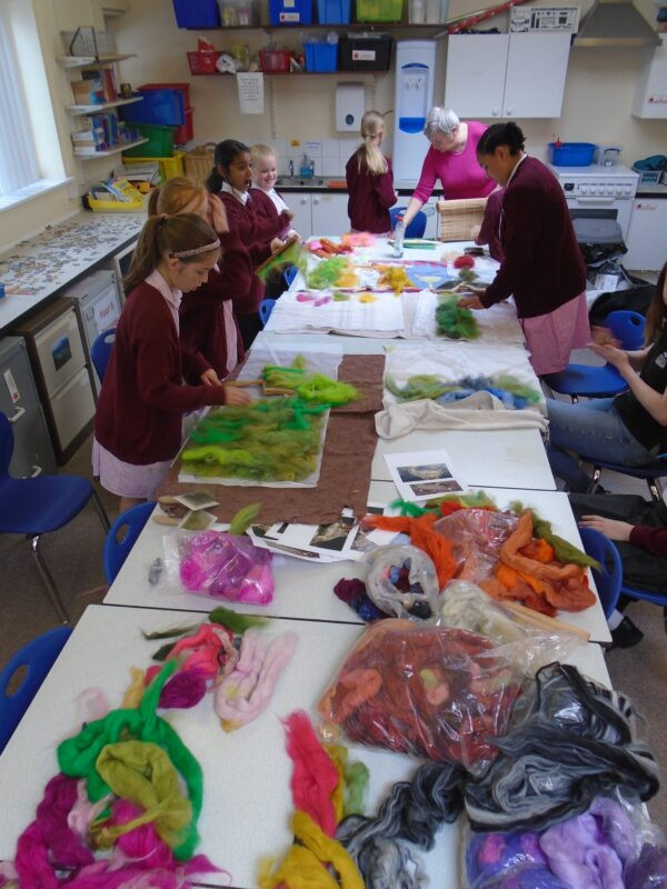 Felt making- Natterjack toad